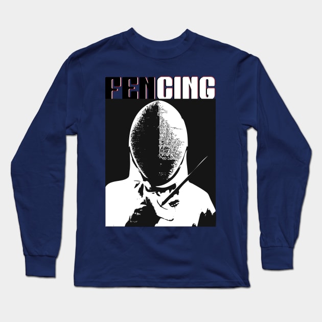 Vector Fencing Long Sleeve T-Shirt by GuettoUnderClothing